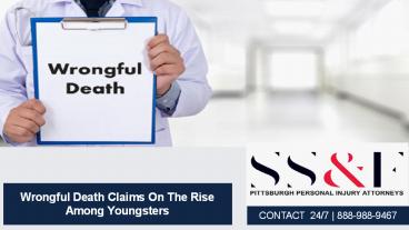 Wrongful Death Claims On The Rise Among Youngsters