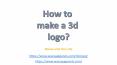 3d logo PowerPoint PPT Presentation
