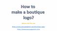 Boutique logo PowerPoint PPT Presentation