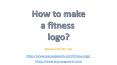 Fitness logo PowerPoint PPT Presentation