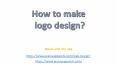 Logo design PowerPoint PPT Presentation