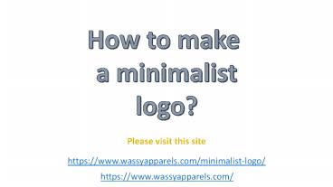 Minimalist logo