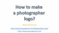Photographer logo PowerPoint PPT Presentation