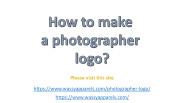 Photographer logo