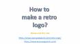 Retro logo PowerPoint PPT Presentation
