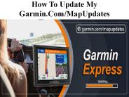 How to update my garmin.com/mapupdates