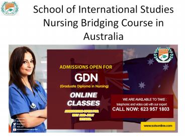 Nursing Bridging Course in Australia (1)
