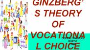 ELI GINZBERG'S VOCATIONAL CHOICE THEORY