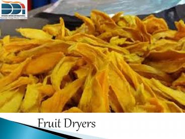Fruit Dryers (1)
