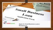 Apply for Small Business Loans | Rokdabazaar