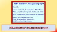 MBA Healthcare Management Project
