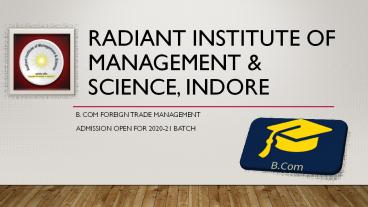 B.com Admission Open 2020 in Best Commerce College in Indore