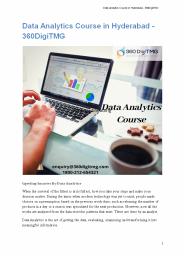 Data Analytics Course in Hyderabad