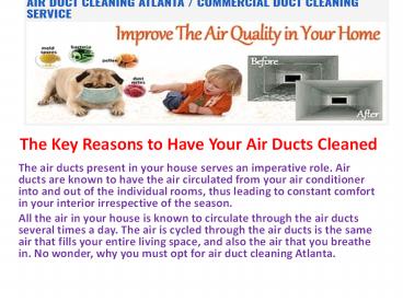The Key Reasons to Have Your Air Ducts Cleaned