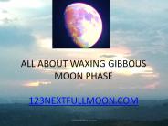 Waxing Gibbous Moon Phase