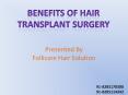 Benefits of Hair Transplant Surgery-Follicare Hair Solution PowerPoint PPT Presentation