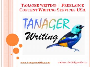 Freelance Content Writing Services USA | Tanager writing