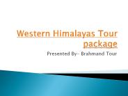 Western Himalayas Tour package