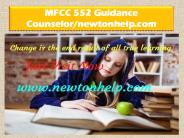 MFCC 552 Guidance Counselor/newtonhelp.com