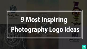 9 Most Inspiring Logo Ideas For Photographers And Designers