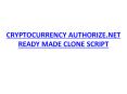 CRYPTOCURRENCY AUTHORIZE.NET READY MADE CLONE SCRIPT PowerPoint PPT Presentation