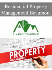 Residential Property Management Beaumont