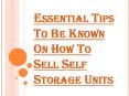 Is it Difficult to Sell Self Storage Facilities?