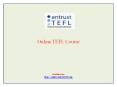 Online TEFL Course PowerPoint PPT Presentation