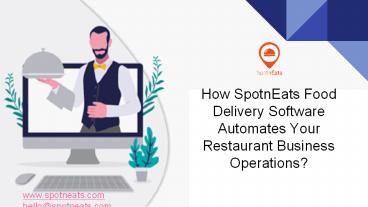 Food Delivery Software | Food Ordering Software for Restaurants