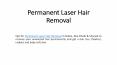 Permanent Laser Hair Removal (1) PowerPoint PPT Presentation