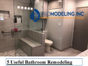 5 Useful Bathroom Remodeling Tips