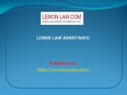 Lemon Law Assistance
