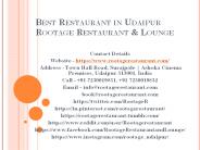 Best Restaurant in Udaipur Rootage Restaurant & Lounge