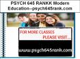 PSYCH 645 RANKK Modern Education--psych645rank.com PowerPoint PPT Presentation