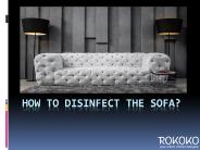 How To Disinfect The Sofa