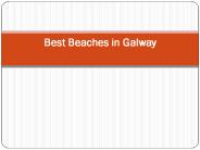 Beaches in Galway