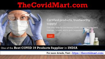 COVID 19 Product Details