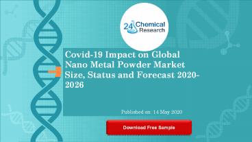 Covid 19 Impact on Global Nano Metal Powder Market Size, Status and Forecast 2020 2026