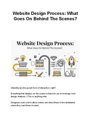 Website Design Process: What Goes On Behind The Scenes?