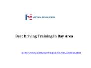 Best Driving Training in Bay Area at USA