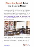 Education Portal: Bring the Campus Home PowerPoint PPT Presentation