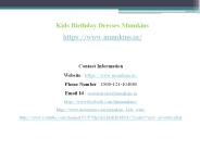Kids BirthdayDress