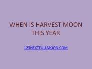 Harvest Moon