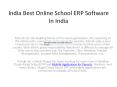 India Best Online School ERP Software In India PowerPoint PPT Presentation