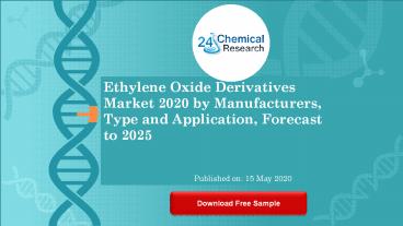 Ethylene Oxide Derivatives Market 2020 by Manufacturers, Type and Application, Forecast to 2025