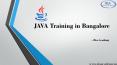 java training in bangalore PowerPoint PPT Presentation