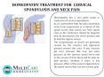 6th best homeopathy medicines for Cervical spondylitis PowerPoint PPT Presentation