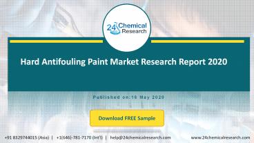 Hard Antifouling Paint Market Research Report 2020