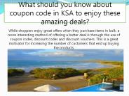 What should you know about coupon code in KSA