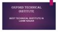 Technical Institute In Laxmi Nagar | Oxford Technical Institute |